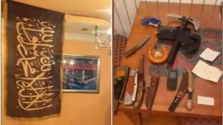 Ovo je stan jednog od ekstremista u Novom Pazaru: Zastava Islamske države na zidu, oružje na sve strane, on nestao