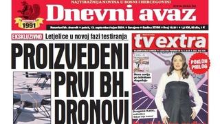 U današnjem "Dnevnom avazu" čitajte: Sve o prvim bh. dronovima!