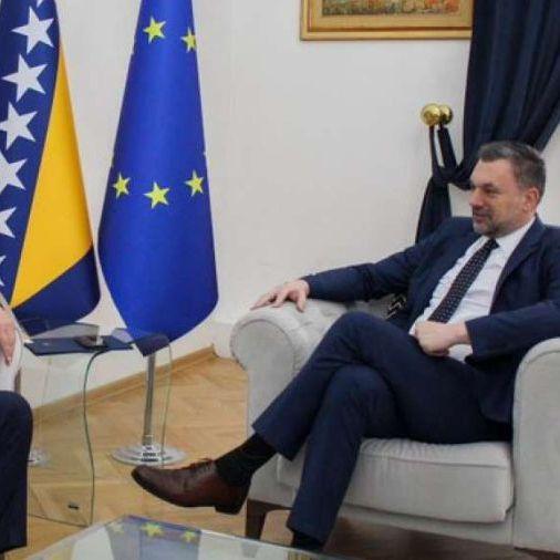 Konaković s ambasadorom Srbije: Razgovarano i o uspostavljanju aviolinije na relaciji Mostar – Beograd