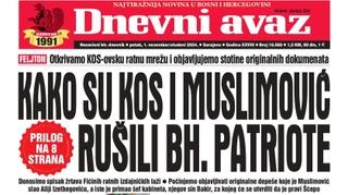 U današnjem "Dnevnom avazu" čitajte: Kako su KOS i Muslimović rušili bh. patriote