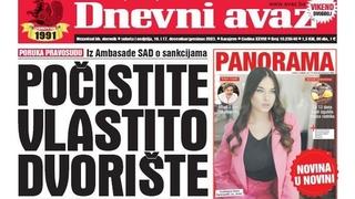 U dvobroju "Dnevnog avaza" čitajte: Počistite vlastito dvorište