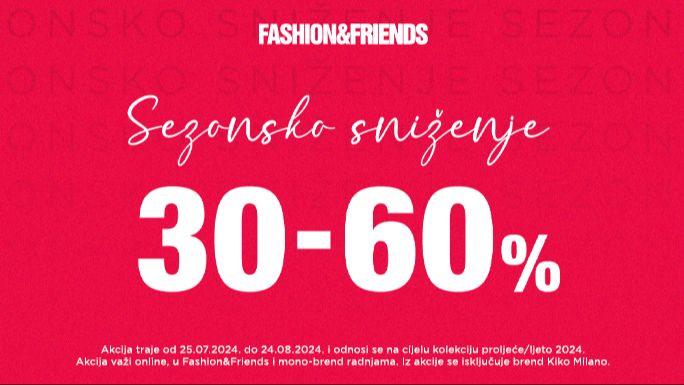 Još veća sniženja u Fashion&Friends i ostalim Fashion company prodavnicama