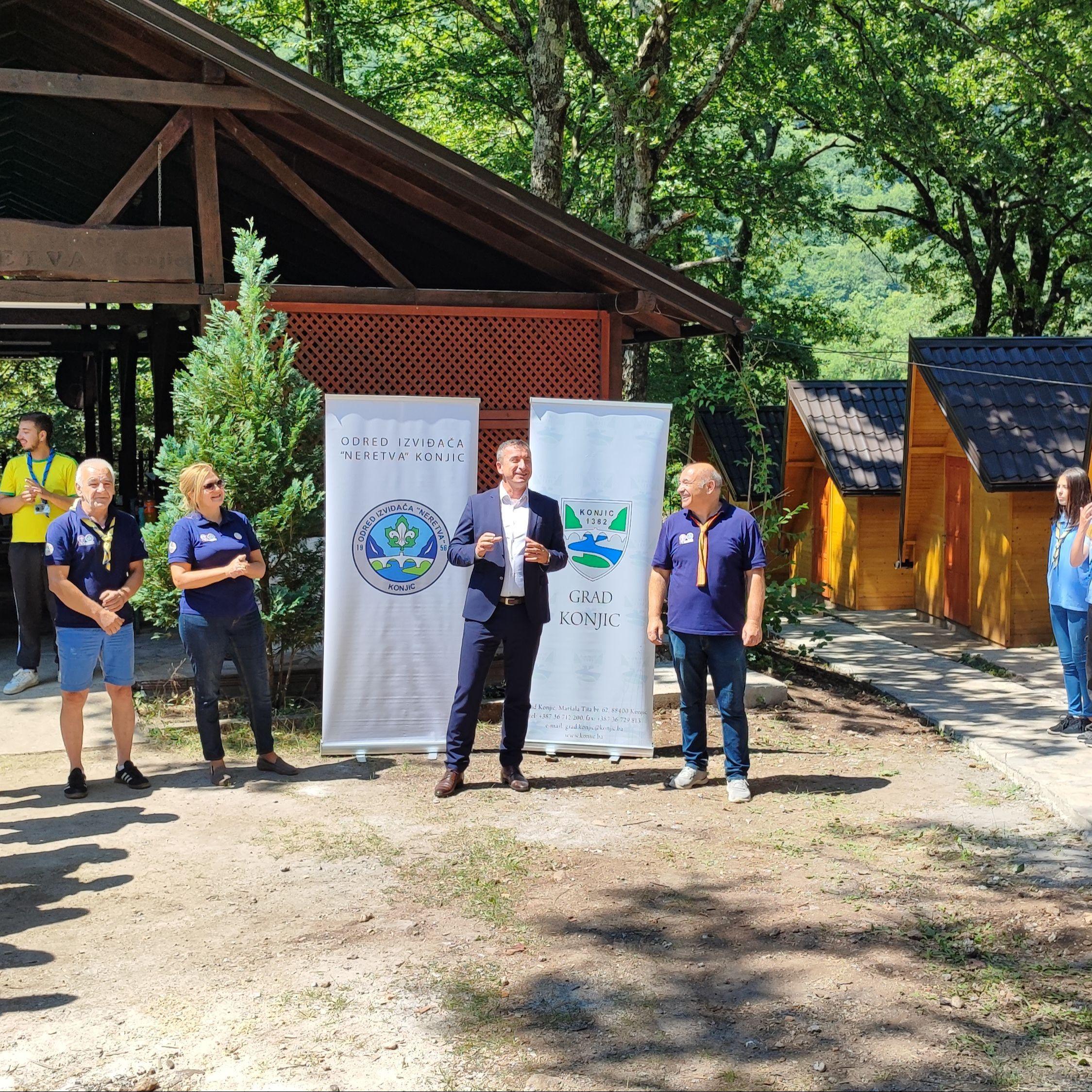 Novoizgrađeni objekti u izviđačkom kampu Odreda izviđača 'Neretva' Konjic svečano otvoreni