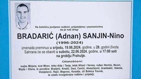 Preminuo Sanjin Bradarić - Avaz