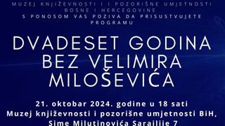 Omaž Velimiru Miloševiću, bh. pjesniku u Muzeju književnosti i pozorišne umjetnosti BiH