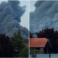 Ogroman požar u Zaprešiću, dim prekrio cijeli grad