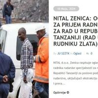 Služba za zapošljavanje TK objavila oglas: Firma iz Zenice traži radnike za rad u rudniku zlata u Tanzaniji