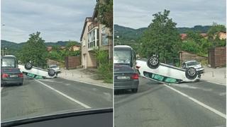 Video / Nesreća na Barama: Vozilo završilo na krovu