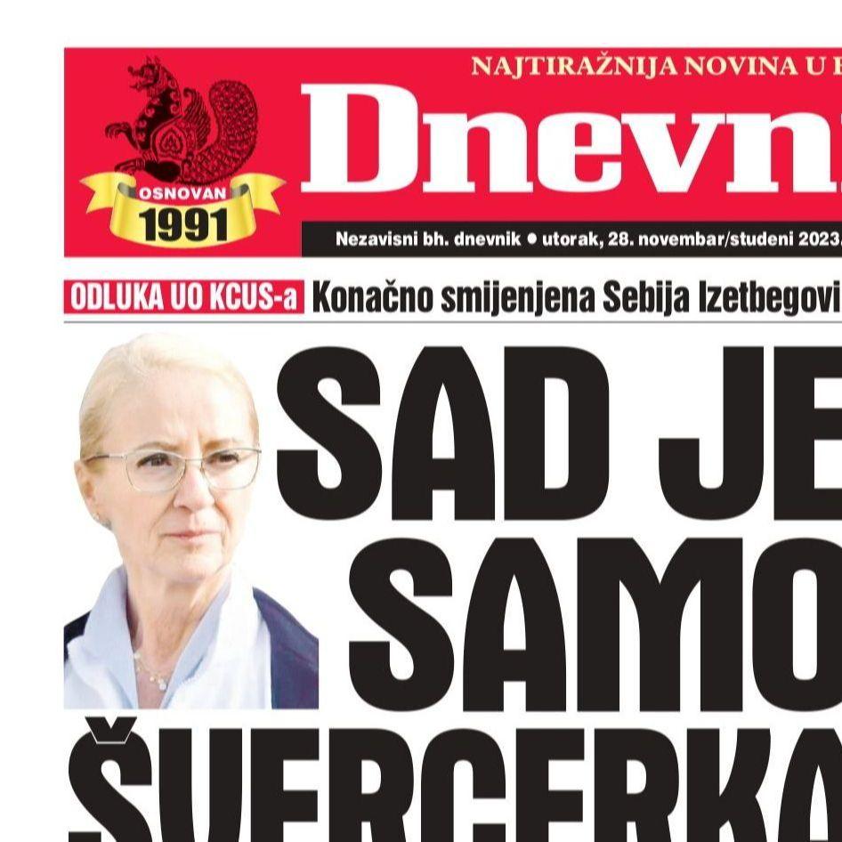 Danas u "Dnevnom avazu" čitajte: Sad je samo švercerka