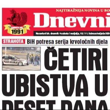 U dvobroju "Dnevnog avaza" čitajte: Četiri ubistva u deset dana!