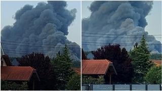 Ogroman požar u Zaprešiću, dim prekrio cijeli grad