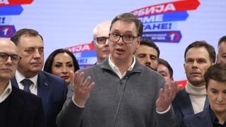 Dodik se pridružio Vučiću u štabu SNS-a u Beogradu