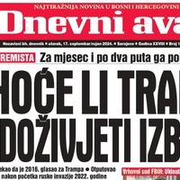 U današnjem "Dnevnom avazu" čitajte: Hoće li Tramp doživjeti izbore