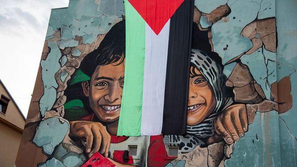 Mural posvećen Palestini - Avaz