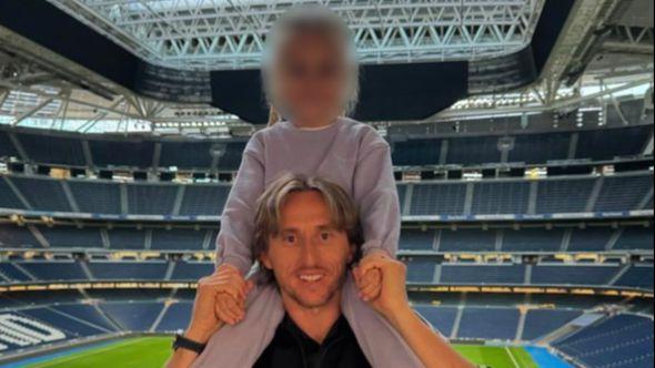 Luka Modrić sa kćerkom Sofijom - Avaz