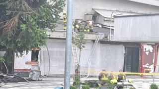Gorio ugostiteljski objekt na Ilidži: U gašenju učestvovale tri vatrogasne ekipe