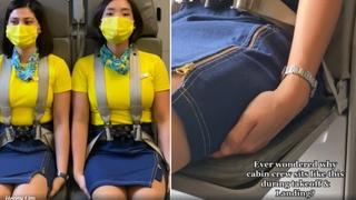 Znate li da stjuardese pri polijetanju sjede na rukama: Razlog je zastrašujući