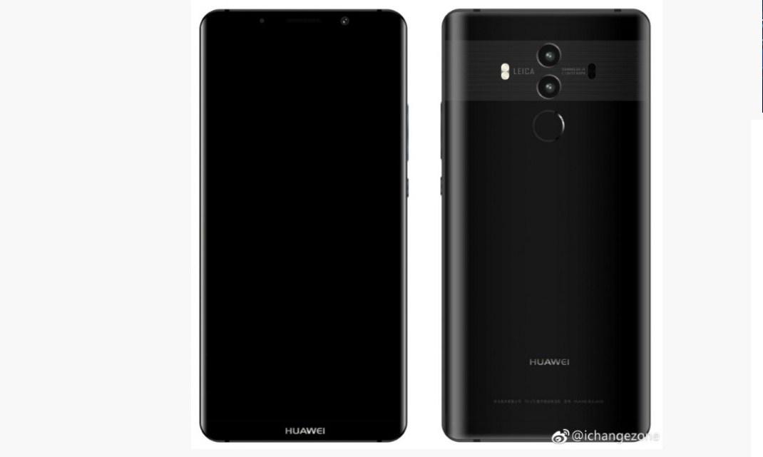 Novi renderi potvrđuju Huawei Mate 10 Pro dizajn