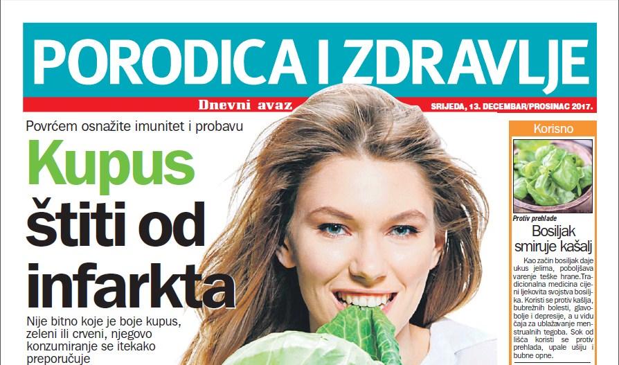 Srijedom u „Dnevnom avazu“ - magazin „Porodica i zdravlje“