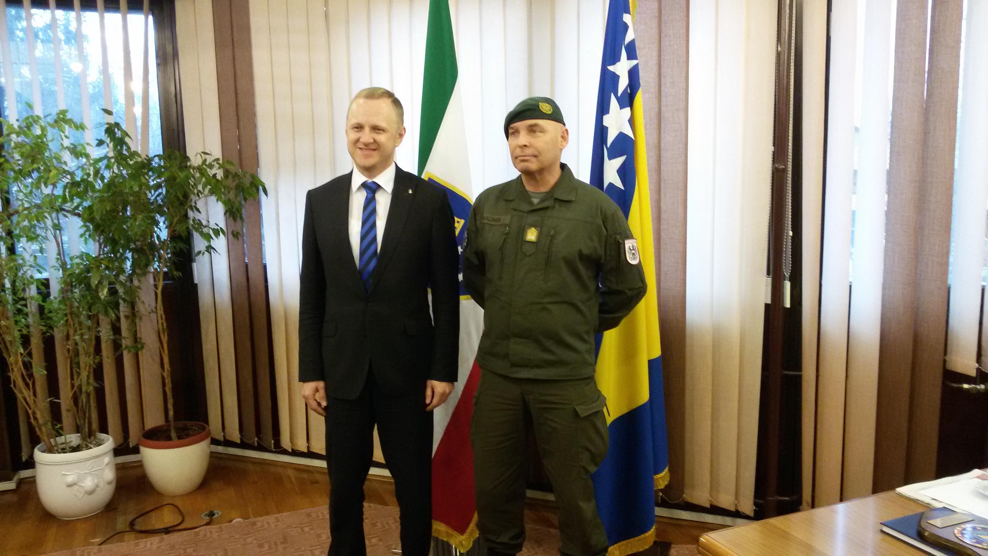 Komandant EUFOR-a posjetio Zenicu: Anton Valdner upoznat sa stanjem sigurnosti u ZDK