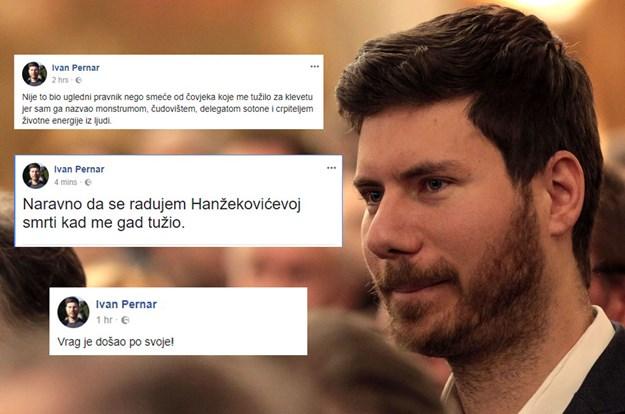 Ivan Pernar o smrti Marijana Hanžekovića: Radujem se što je umro, jer je to bio monstrum i delegat sotone!