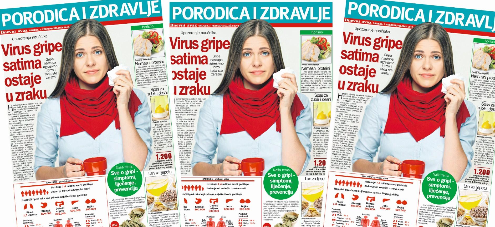 Magazin ''Porodica i zdravlje'': Sve o gripi – kako je prepoznati, liječiti i prevenirati