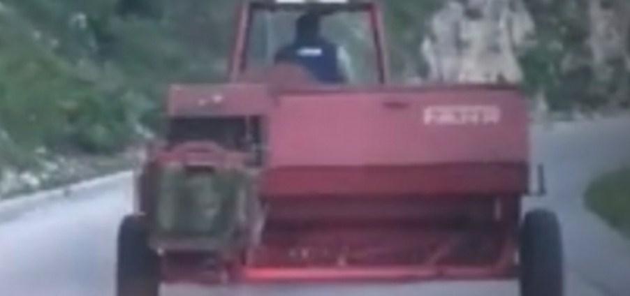 Neobična potjera: Pijani mladić traktorom bježao od policije
