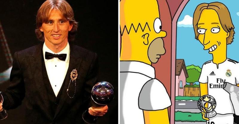 Ovako bi izgledao Luka Modrić da se pojavi u crtiću "Simpsons"