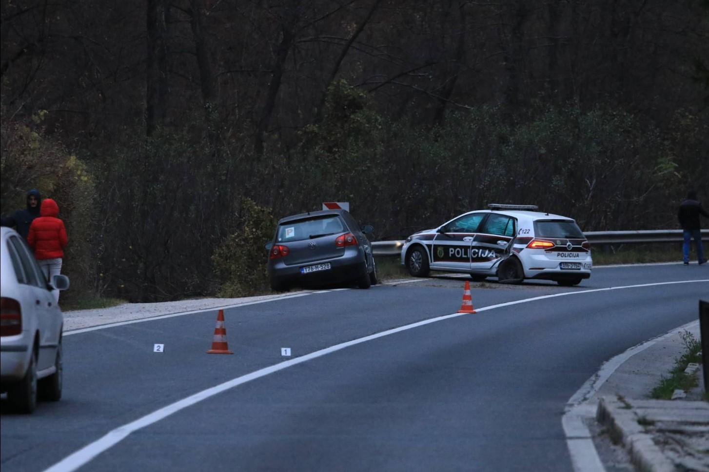 Sudar policijskog vozila i Golfa 5 nedaleko od Ljubine