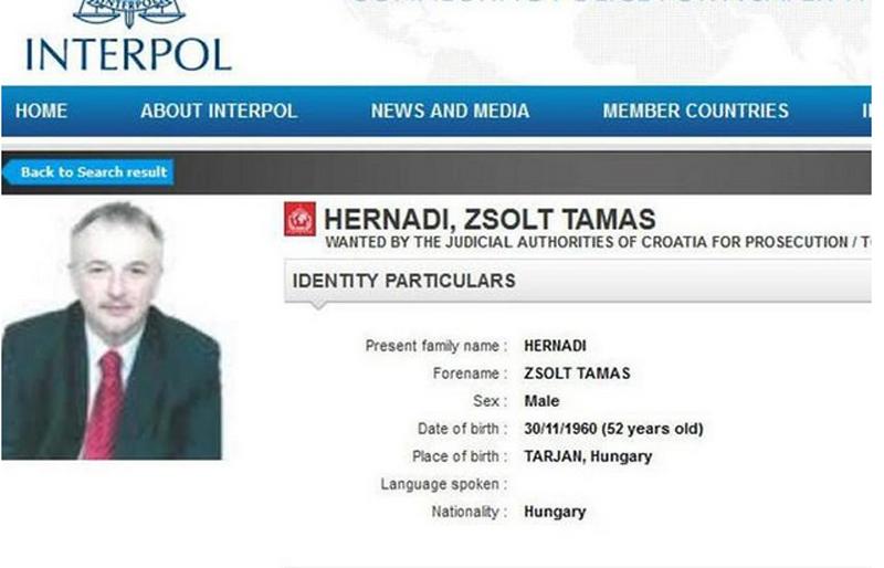 Izvršni odbor INTERPOL-a odlučio u korist Hrvatske u slučaju Hernadija