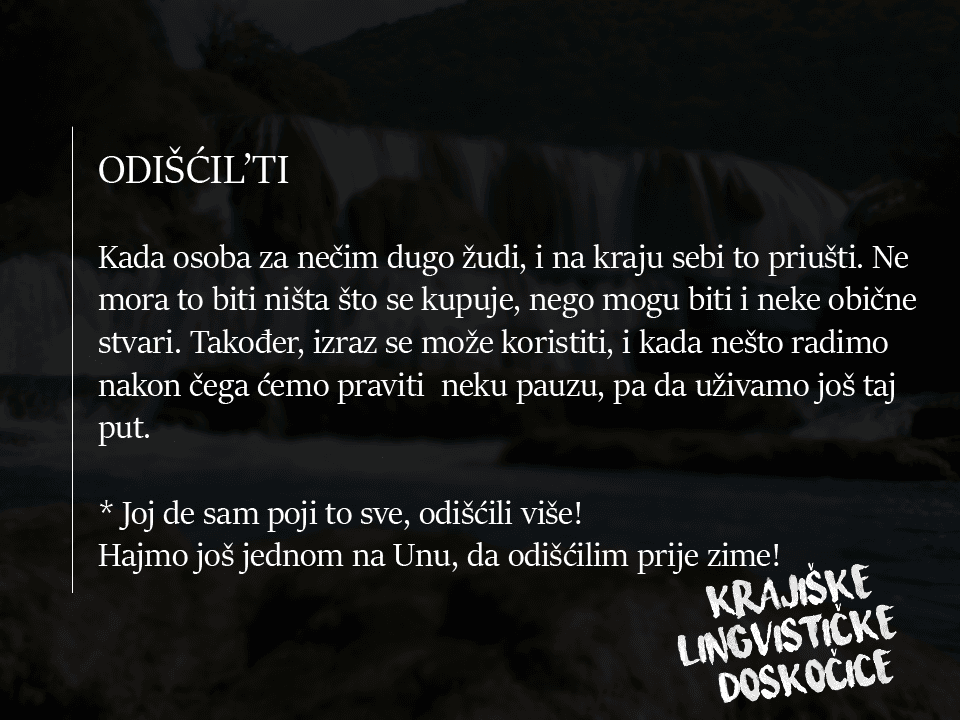 Zanimljivo tumačenje riječi odišćal'ti na KDL - Avaz