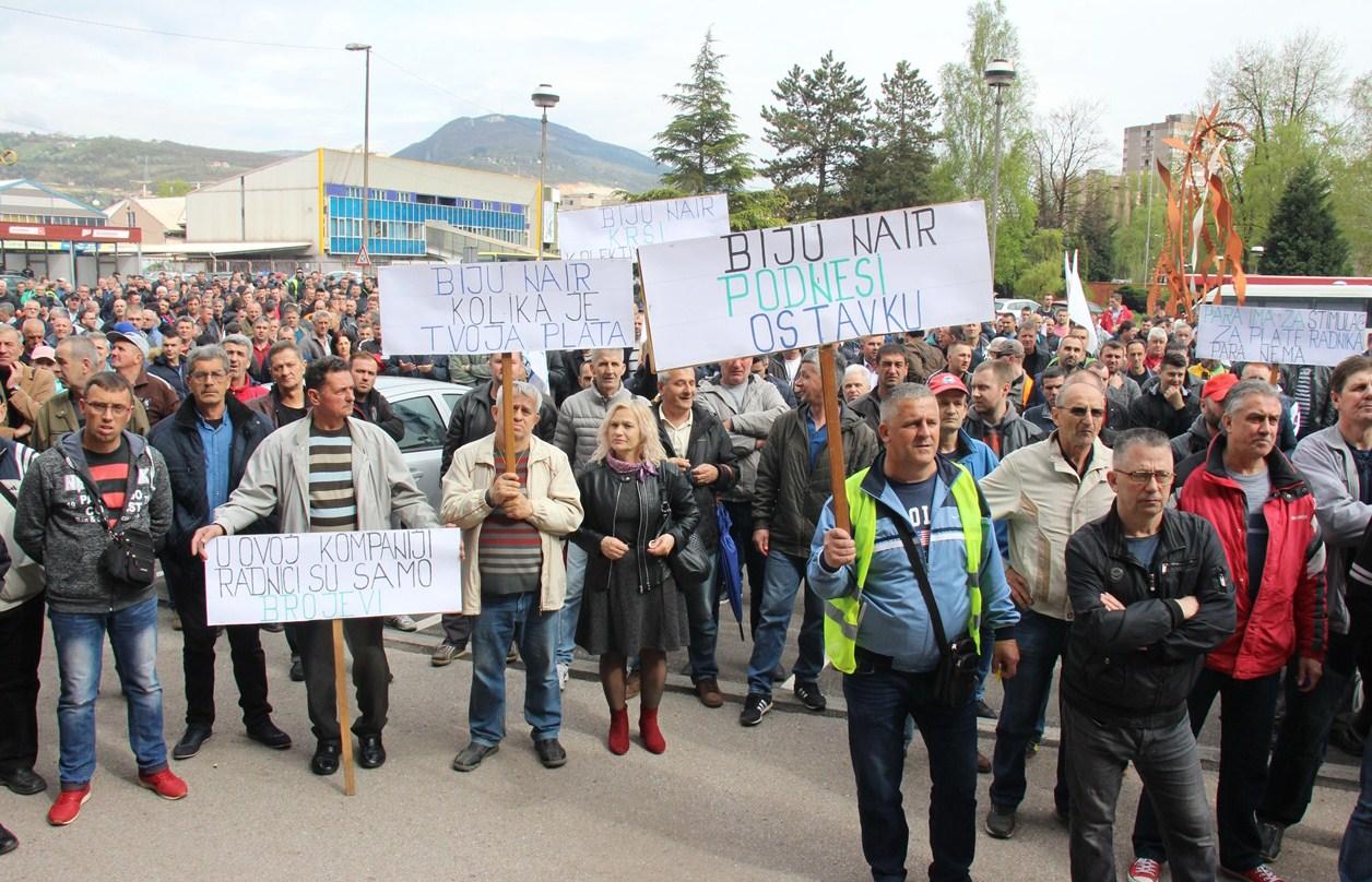 S današnjih protesta - Avaz