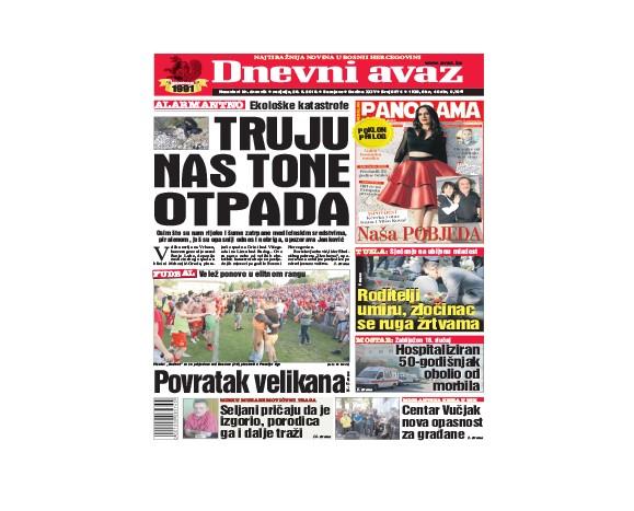 Danas u "Dnevnom avazu" čitajte: Truju nas tone otpada