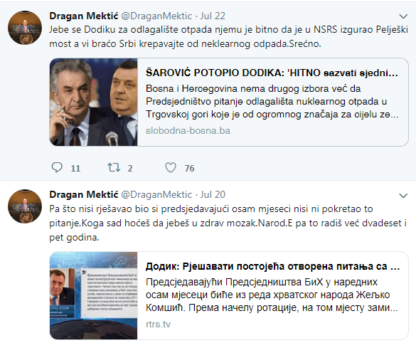 Mektićevi tvitovi nikome nisu interesantni - Avaz