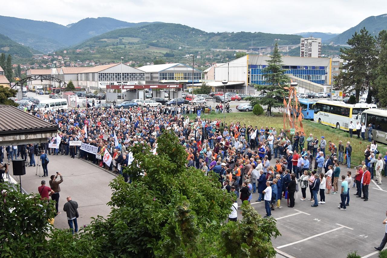 Protesti radnika “ArcelorMittala” - Avaz