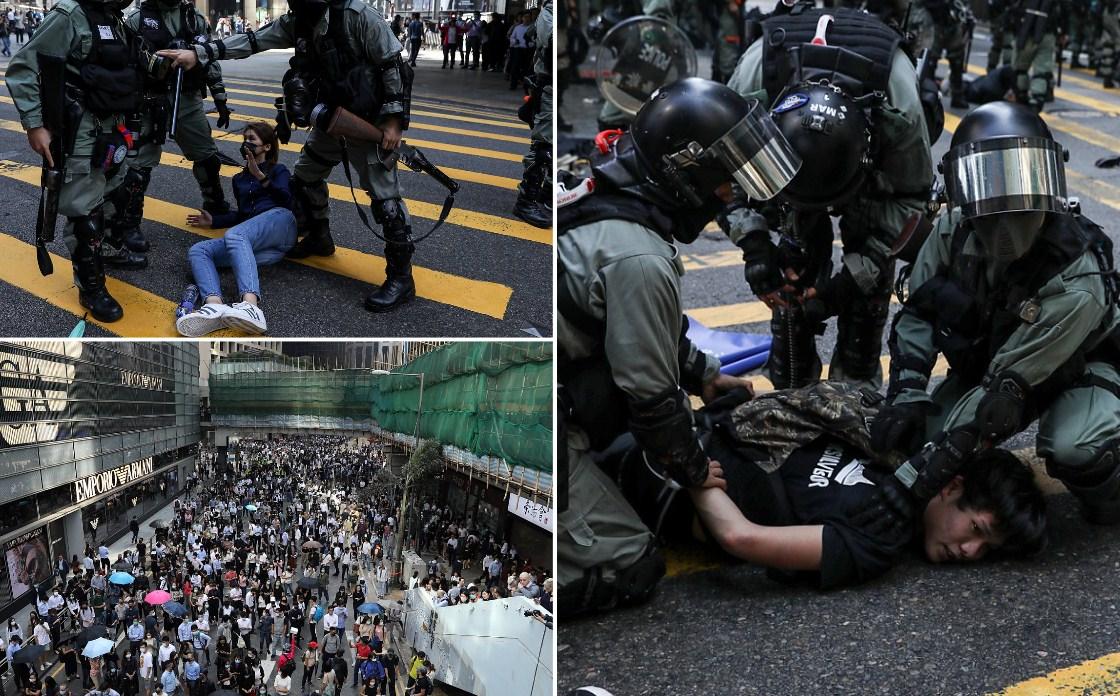 Demonstranti paralizirali Hong Kong: Putevi blokirani, demolirani najluksuzniji objekti, zatvorene škole