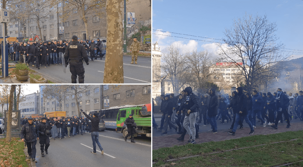 "Manijaci" u korteu stigli na Koševo