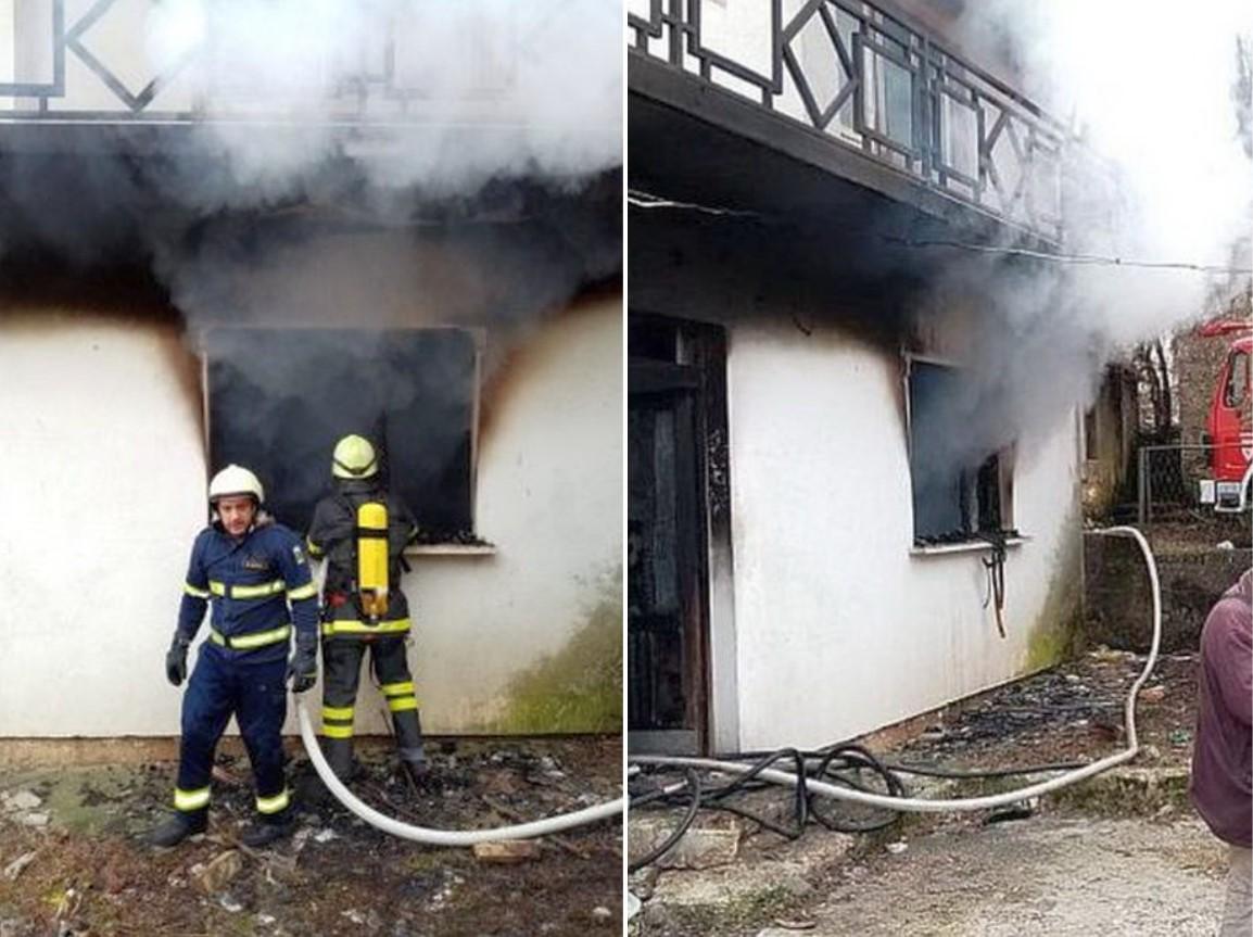 Gorjela kuća kod Tomislavgrada: Pričinjena velika materijalna šteta