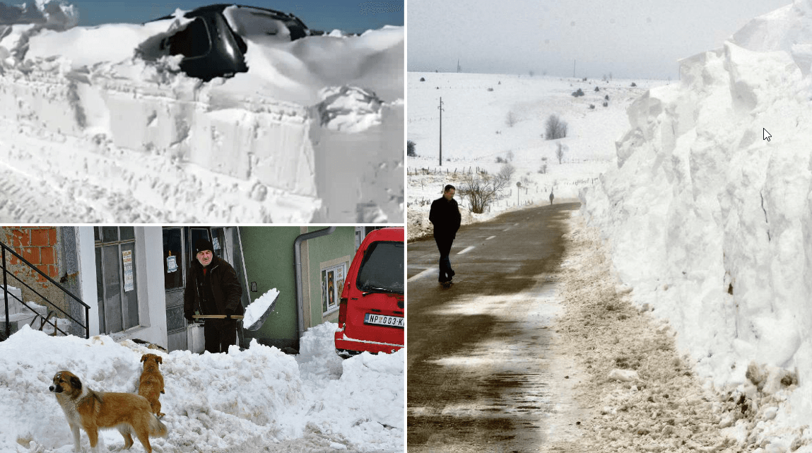 U Sjenici smetovi od nekoliko metara: Mještani činili čuda