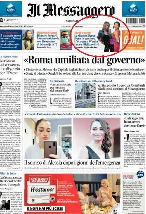 Naslovnica italijanskog lista "Il Messaggero" - Avaz