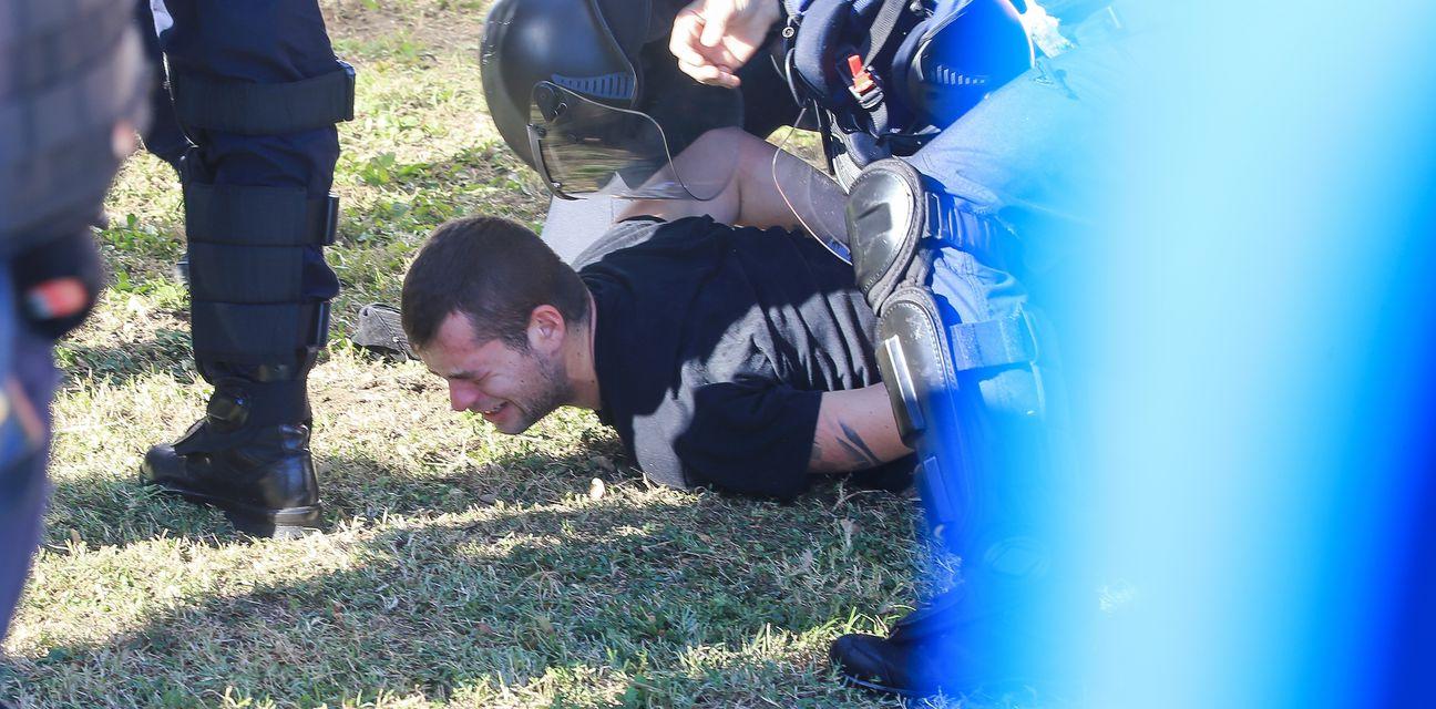 Veliki incident, sukob navijača Hajduka i policije