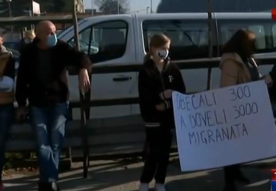 Protesti građana u Blažuju, traže uklanjanje migranata s ulica