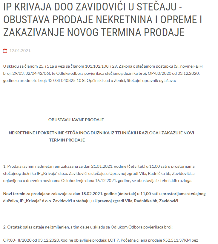 Objava datuma prodaje - Avaz