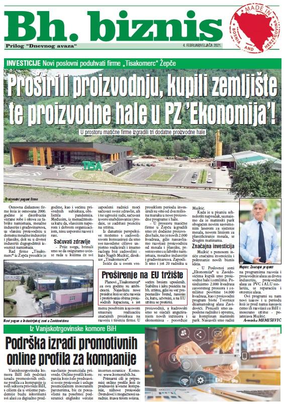 Naslovnica priloga "Bh. biznis" - Avaz