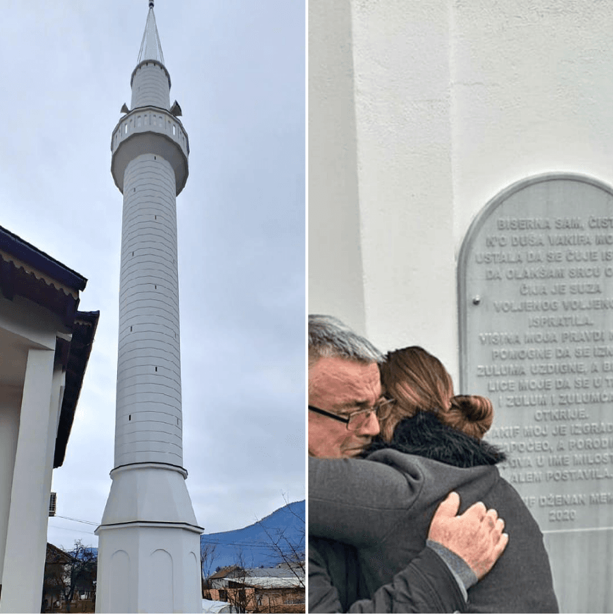 Otkrivena spomen-ploča na munari u čast ubijenog Dženana Memića