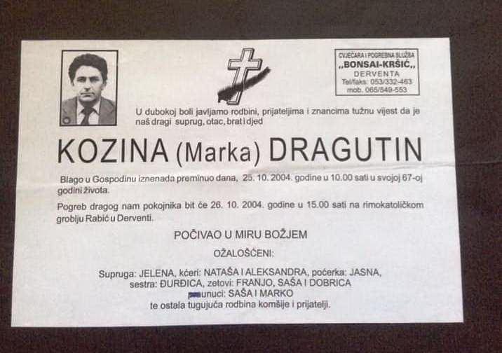 I ovo je moguće: Dragutin Kozina 16 godina nakon smrti dobio odgovor i pravo na žalbu!