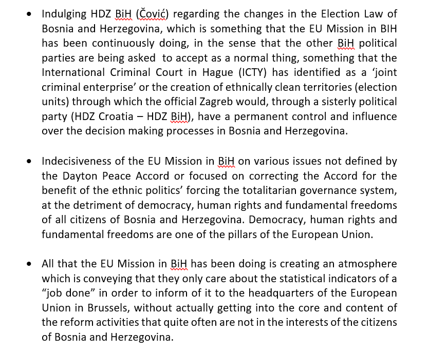 U dijelu "non-papera" navodi se i da BiH mora provesti presude Evropskog suda za ljudska prava u Strazburu - Avaz