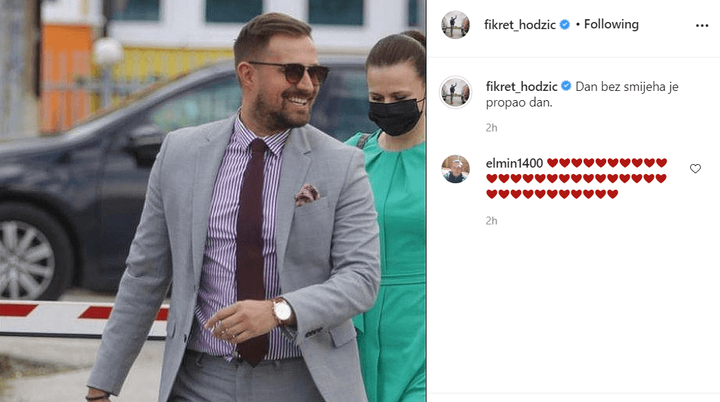 Objava Fikreta Hodžića na Instagramu - Avaz