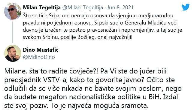 Status Tegeltije i odgovor Mustafića - Avaz