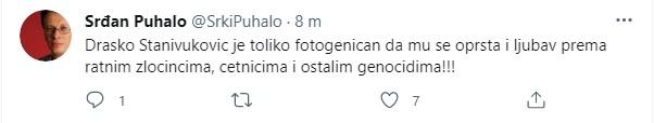 Objava Puhala na Twitteru - Avaz